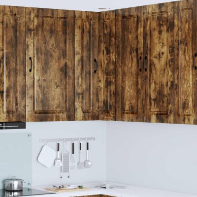 vidaXL Dvierka na umývačku Kalmar Dymová dub 57 x 57 x 100 cm