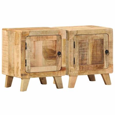 vidaXL Nočná skrinka 2 ks 40x32x46 cm Masívne drevo hrubé mango