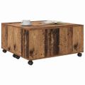 vidaXL Konferenčný stolík Staré drevo 75 x 75 x 38 cm Kompozitné drevo