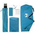 vidaXL Auto Stan 308 x 215 x 220 cm Modrá Polyester a oceľ