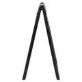vidaXL Chodníková tabuľa s rámom v tvare A čierna 45x7x84,5 cm HDPE