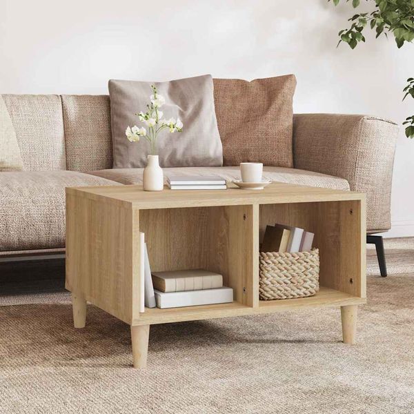 vidaXL Konferenčný stolík dub sonoma 60x50x36,5 cm spracované drevo