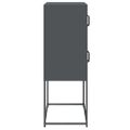 vidaXL Highboard Antracit 68x39x107 cm Oceľ