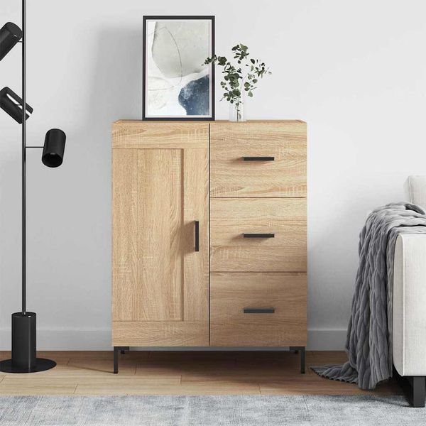 vidaXL Komoda dub sonoma 69,5x34x90 cm kompozitné drevo