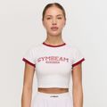 Dámske tričko Varsity White - GymBeam, veľkosť XL, 75% nylón, 25% elastan