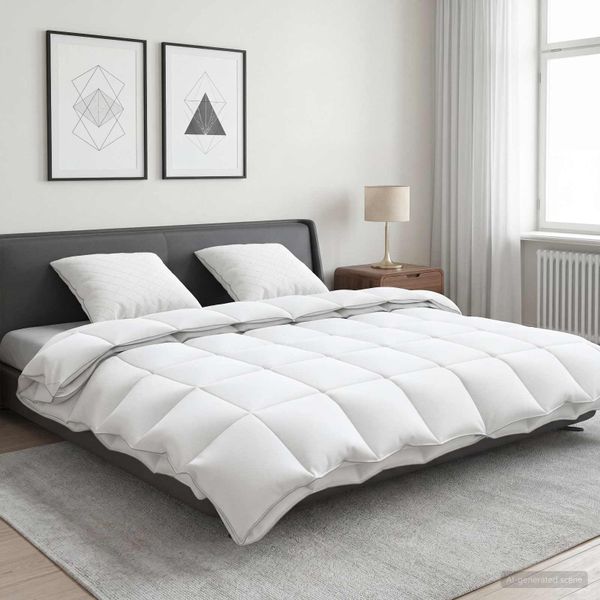 vidaXL Súprava paplónu z 90% husacieho peria FULDA 3 ks 220 x 260 cm