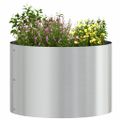 vidaXL Krúžok na kvetináče Strieborná 30 x 30 x 20 cm Pozinkovaná oceľ