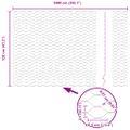 vidaXL Hexagonálny plot 1,2 x 10 m PVC Sivá