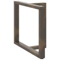 vidaXL Nohy k jedálenskému stolu v tvare T, 2 ks, čierne, 90x35x(72-73) cm, oceľ