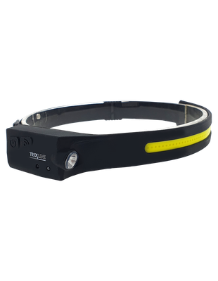LED XPE+COB čelová nabíjacia svetlomet TR-516R TRIXLINE