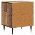 vidaXL Nočný stolík Staré drevo 43 x 34,5 x 50 cm Kompozitné drevo