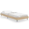 vidaXL Posteľný rám bez matraca dub sonoma 75x190 cm kompozitné drevo