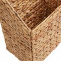 vidaXL Závesný košík Vodný hyacint 30 x 17,5 x 49,5 cm Prírodná