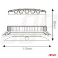 Výstražný LED maják W28M 12V 24V AMIO-04108