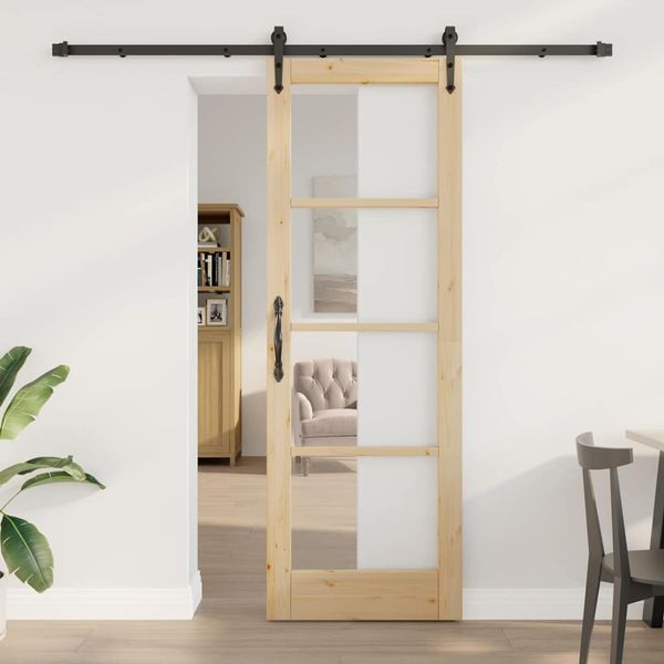 vidaXL Posuvné dvere ORKDAL Prírodná 73,5 x 211 cm