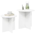 vidaXL Sada príručných stolíkov 2 ks Ø 45 x 45 cm Konštruované drevo