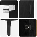 vidaXL Highboard 2 ks Čierny dub 69,5 x 34 x 180 cm Kompozitné drevo