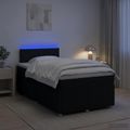 vidaXL Posteľ boxspring s matracom Čierna 120 x 200 cm Látka