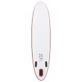 vidaXL Stand up paddleboard SUP, nafukovací, červeno biely