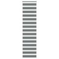 vidaXL Zebra roleta tmavošedá 55x200 cm šírka látky 50,9 cm polyester