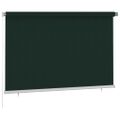 vidaXL Vonkajšia zatemňovacia roleta 225 (Š) x 140 (V) cm tmavozelená HDPE