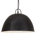 vidaXL Industriálna vintage závesná lampa 25W, čierna,okrúhla 41cm E27