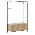 vidaXL Vešiak na oblečenie Hnedý dub 100 x 44 x 160 cm