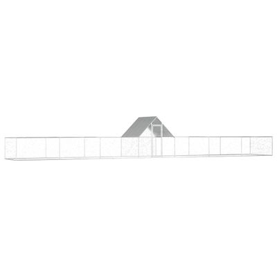 vidaXL Kurín 14x2x2 m, pozinkovaná oceľ