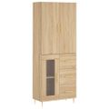 vidaXL Vysoká skrinka dub sonoma 69,5x34x180 cm spracované drevo