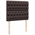 vidaXL Boxspring posteľ s matracom tmavohnedá 120x200 cm látka