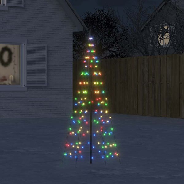 vidaXL LED vianočný stromček 200 LED farebné 180 cm