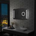 vidaXL Kúpeľňové nástenné zrkadlo s LED a dotykovým senzorom 100x60 cm