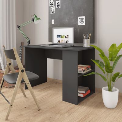 vidaXL Stôl sivý 110x60x73 cm drevotrieska