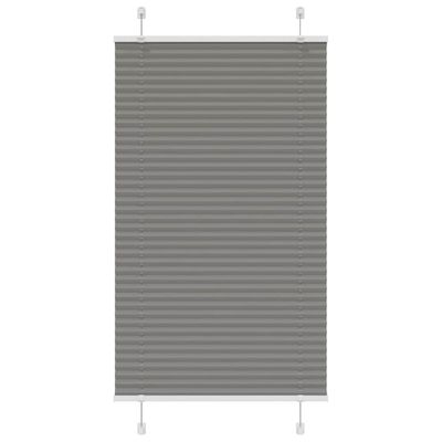 vidaXL plisovaná roleta antracitová 80x150 cm Šírka látky 79,4 cm