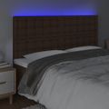 VidaXL Čelo postele hnedé 200x5x118/128 cm umelá koža