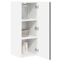 vidaXL Nástenná skrinka PORTO Čierna 30 x 31 x 80 cm Kompozitné drevo
