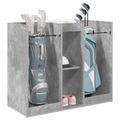 vidaXL Golfová skriňa Jednofarebný Betónová šedá 102 x 45 x 85,5 cm