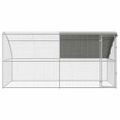 vidaXL Klietka pre sliepky 2 ks Strieborná 400 x 200 x 200 cm