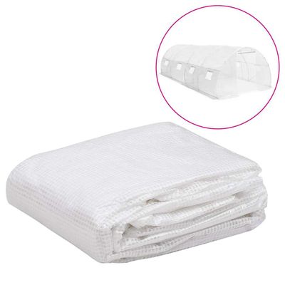 vidaXL Náhradná plachta na skleník (18 m²) 3x6x2 m, priehľadná