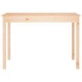 vidaXL Jedálenský stolík 110x55x75 cm borovicový masív