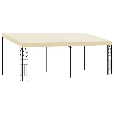 vidaXL Nástenný altánok krémový 6x3x2,5 m