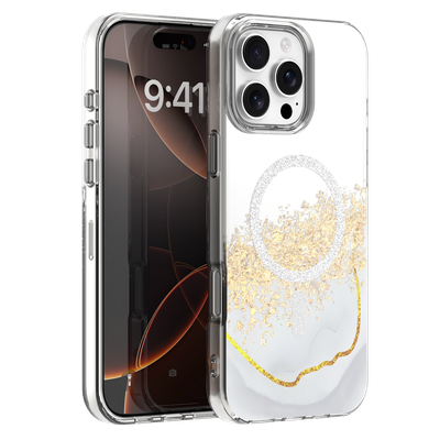 Epoxy Mag puzdro pre iPhone 16 Pro Max 6,9" biela