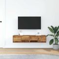 vidaXL TV stolíky 2 ks staré drevo 60x31x25,5 cm spracované drevo