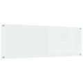 vidaXL Kuchynský obklad 2 ks Priehľadná 120 x 40 cm tvrdené sklo