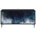 vidaXL TV skrinka RAALTE 102 x 33 x 51 cm Čierny dub Kompozitné drevo