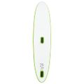 vidaXL Nafukovací Stand up paddleboard s plachtou, zeleno biely