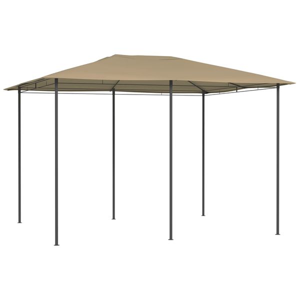 vidaXL Altánok 3x4x2,6 m sivohnedý 160 g/m²