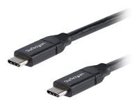 1.5 ft / 0.5 m - 5A PD - Biely - USB 2.0 - USB-IF Certified - USB Type C Cable - USB C Charging Cable (USB2C5C50CM) - USB kábel - USB-C (M) do USB-C (M) - Thunderbolt 3 / USB 2.0 - 5 A - 50 cm - čierna