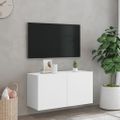 vidaXL TV skrinka nástenná biela 80x30x41 cm