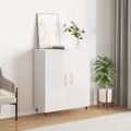 vidaXL Komoda lesklá biela 69,5x34x90 cm spracované drevo